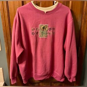 Vintage Shenanigans Floral Embroidered Sweatshirt